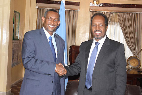 President Hassan Sh. Mohamud and Eng. Mahboub Maalim