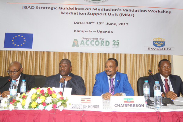 IGAD Endows itself with Strategic Guidelines on Mediation