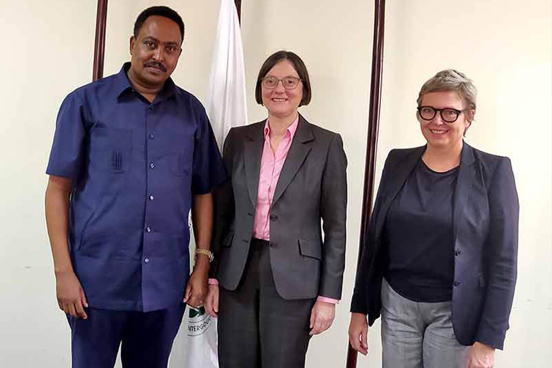 IGAD EXECUTIVE SECRETARY, DR. WORKNEH GEBEYEHU MEETS A HIGH LEVEL DELEGATION FROM DENMARK ON CONTINUED SUPPORT FOR PEACE AND PROSPERITY OF THE REGION