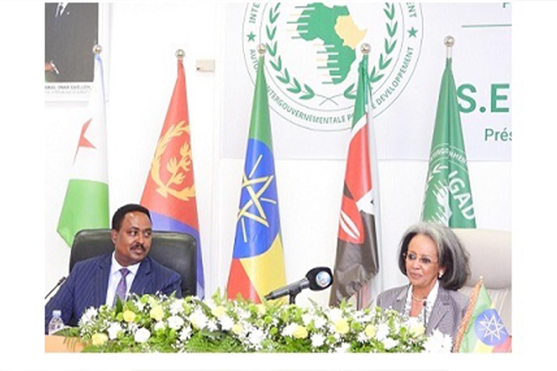 IGAD Executive Secretary Welcomes President of Ethiopia to IGAD HQ