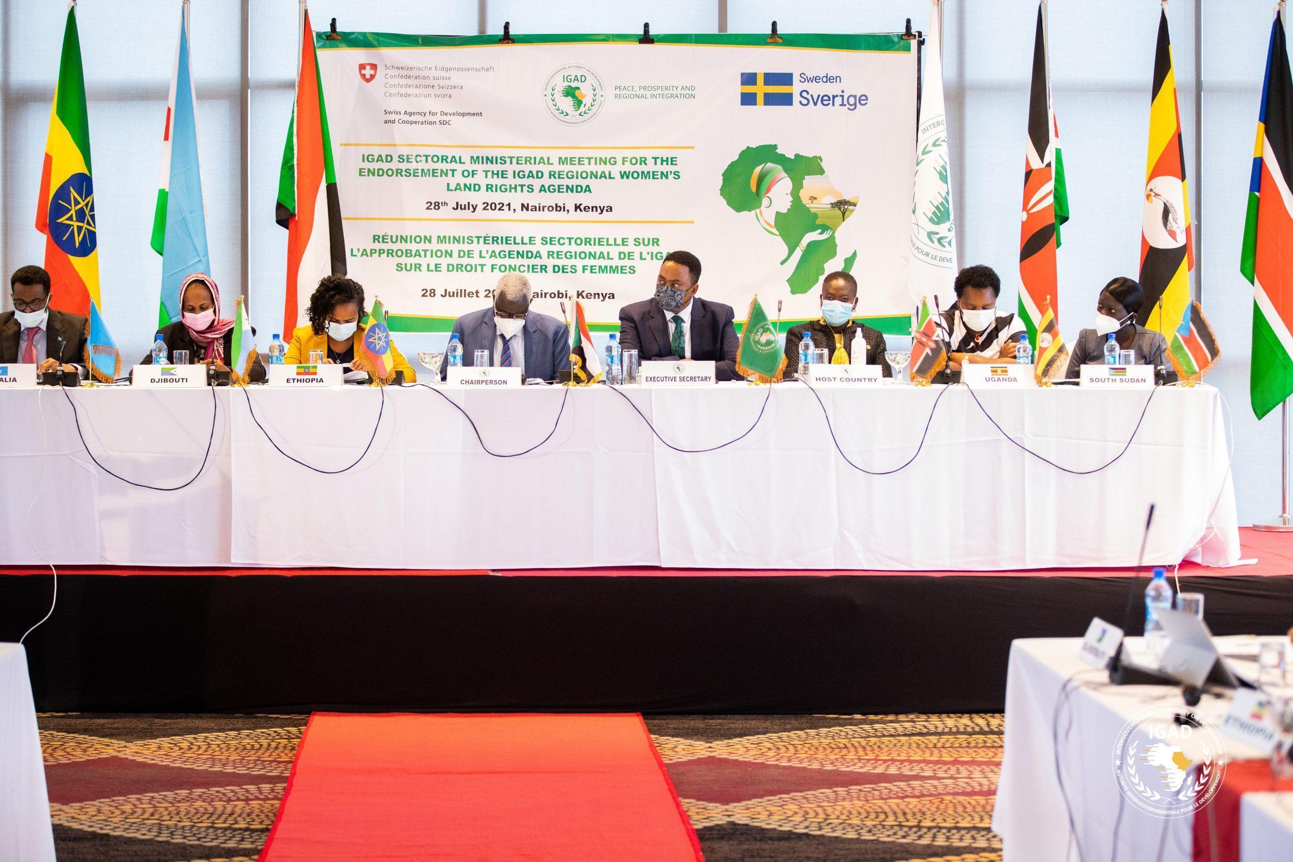 Opening Remarks by Dr. Workneh Gebeyehu, IGAD Executive Secretary at the Sectoral Ministers Meeting on Land Governance 29th July 2021, Nairobi, Kenya