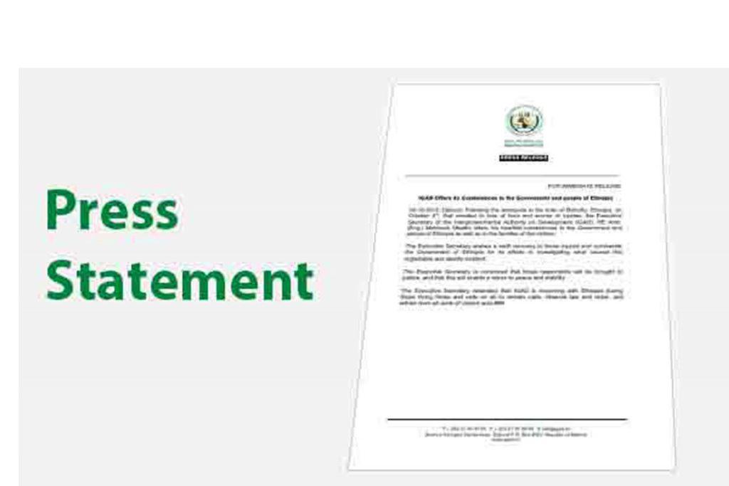 IGAD Press statement