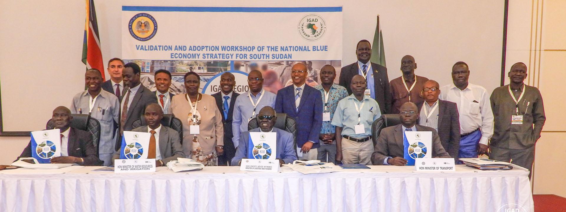 WATCH The Minister of Livestock & Fisheries of South Sudan, Hon Onyoti Adigo, wrapping up the Ministerial meeting for the adoption of the National Blue Economy Strategy 2023-2027