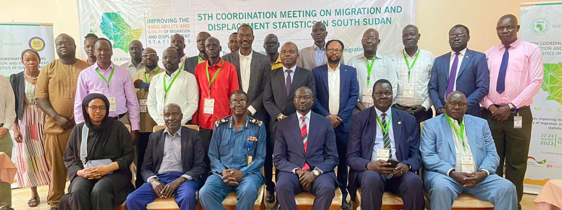 South Sudan Conducts the 5th Cordination Meeting on Migration and Displacement Statistics