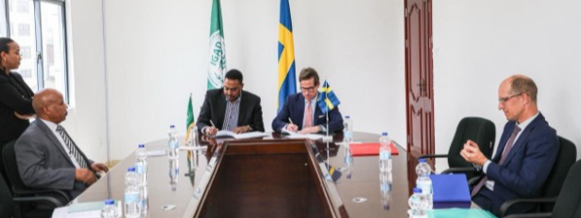 IGAD and Sweden Sign a grant agreement to boost comprehensive solutions for displaced persons