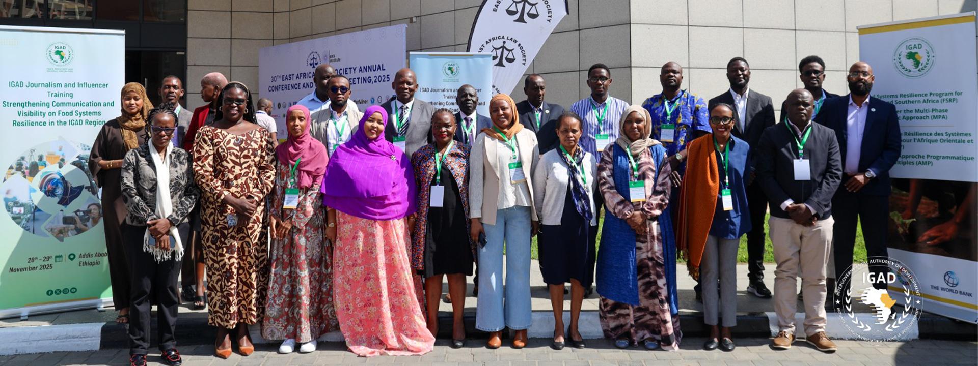 IGAD Launches Regional Journalism and Influencer Training to Strengthen Food Systems Resilience Communication