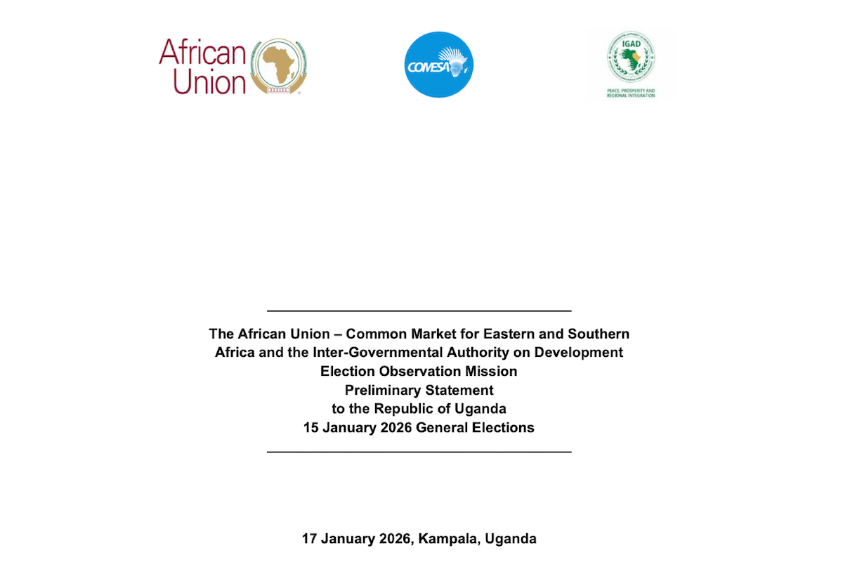 fffff The African Union – Common Market for Eastern and Southern Africa and the Inter-Governmental Authority on Development Election Observation Mission Preliminary Statement to the Republic of Uganda